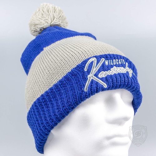 47 Brand Kentucky Wildcats Royal Hustle Knit Cuff Blue/Grey