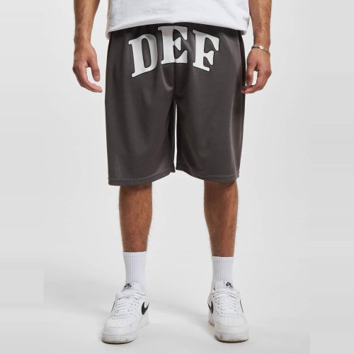 Pánske basketbalové šortky DEF Casual Arch Logo sivé