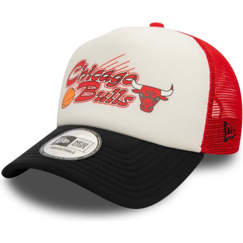 Šiltovka so sieťkou NEW ERA 940 Af-trucker NBA Graphic CHICAGO BULLS červená