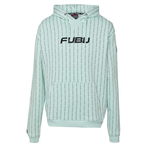 FUBU Corporate Fubu Pinstripe Hoodie mint/black