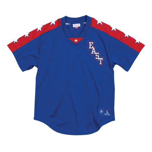 MITCHELL & NESS ALL STAR MESH V-NECK PULLOVER 2004 EAST BLUE