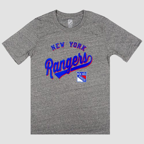 Outer Stuff Nhl Classic Ss Triblend Tee New York Rangers Grey