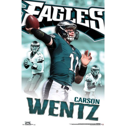 Plagát NFL Poster Philadelphia Eagles Carson Wentz