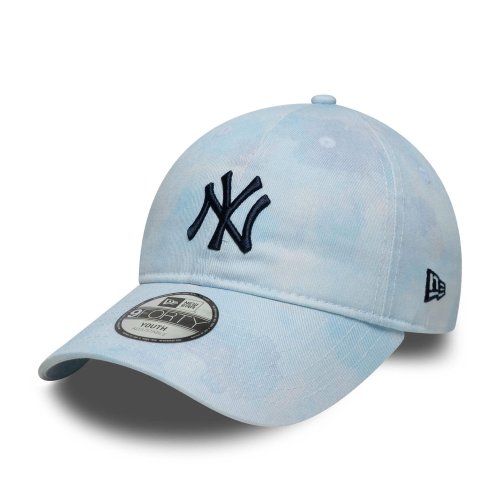 Detská Šiltovka NEW ERA 920K MLB Tie dye 9twenty NEW YORK YANKEES bledomodrá
