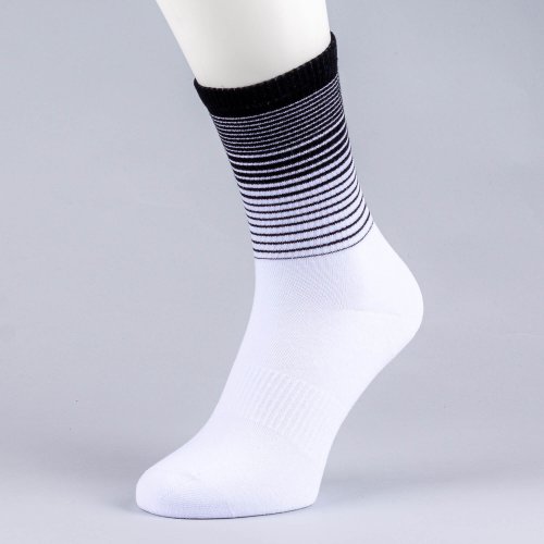Peak Stretch High
 Cut Socks White/Black