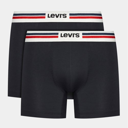 Levis Men Placed Sprtswr Logo Boxer Brief Org 2P Black