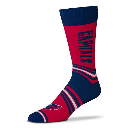For Bare Feet NHL Graphic Go Team Socks Washington Capitals Navy/Red (OSFM - US 5-12 / USW 6-11)