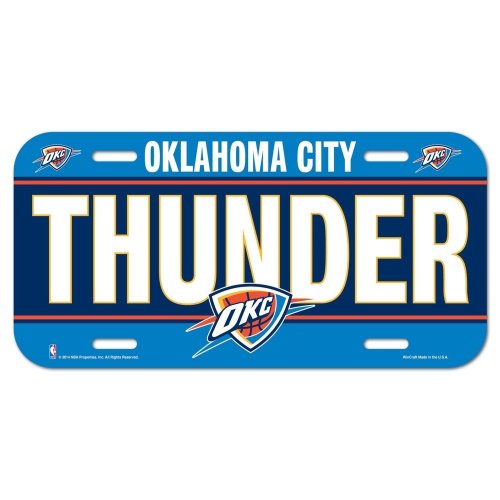 Wincraft License Plate Oklahoma City Thunder