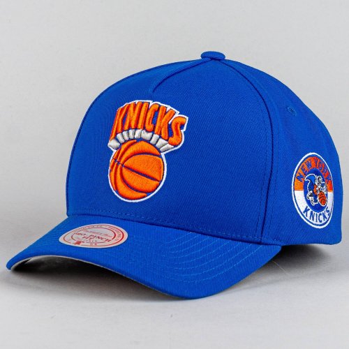 Šiltovka Mitchell & Ness New York Knicks NBA Double Clutch Pro Snapback modrá