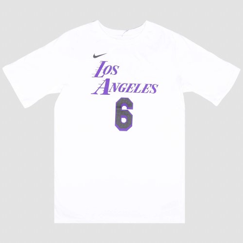 Nike Nk Essential Ce N&N Ss Tee - 8-20Y - La Lakers Lebron White/Purple