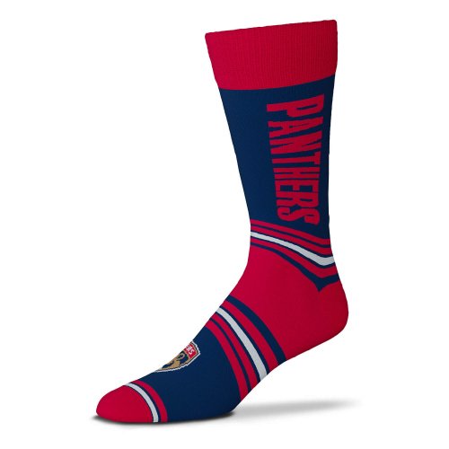 For Bare Feet NHL Graphic Go Team Socks Florida Panthers Red/Navy (OSFM - US 5-12 / USW 6-11)