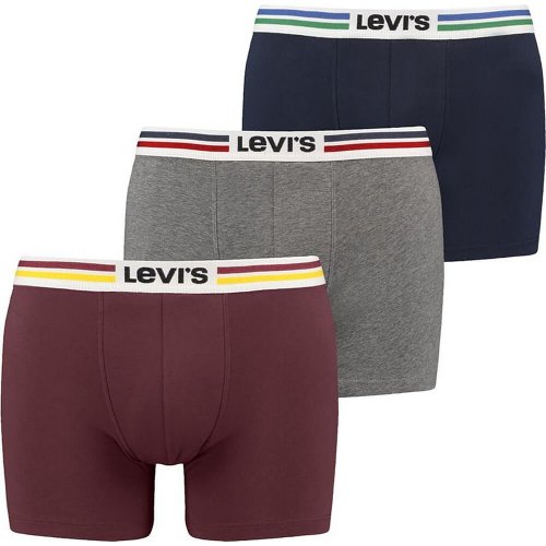Levis Men Giftbox Athleisure Elastic Boxer Brief 3 Mixed Colors