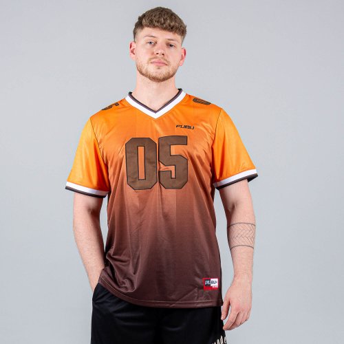 FUBU Corporate Gardient Football Jersey orange/brown