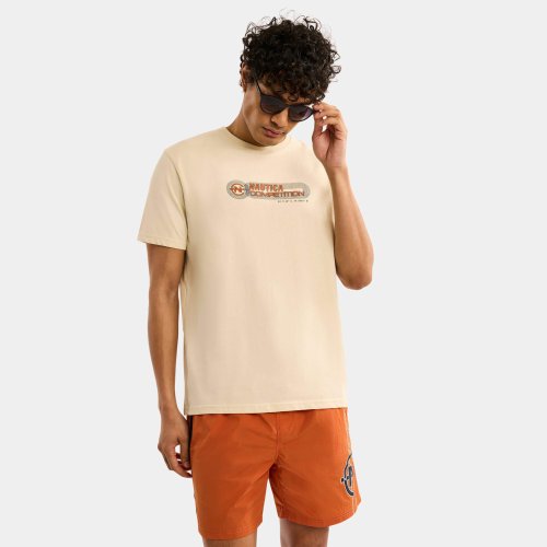 Tričko Nautica Competition Adamstown T-Shirt bledohnedé