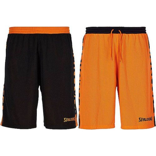 Spalding Essential Reversible Shorts Orange/Black