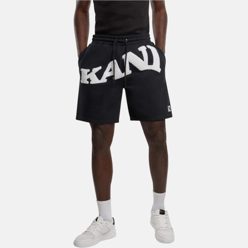 Pánske teplákové kraťasy Karl Kani Chenille KANI Logo čierne