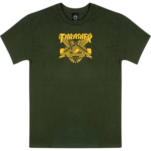 Thrasher X Antihero Eaglegram T-Shirt Forest Green