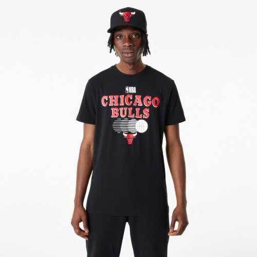 Tričko New Era Chicago Bulls NBA Team Graphic Black T-Shirt čierne