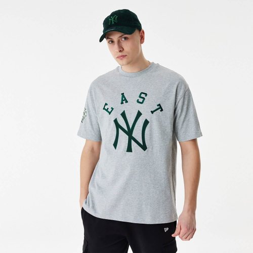 New Era New York Yankees MLB Heritage Grey Oversized T-Shirt