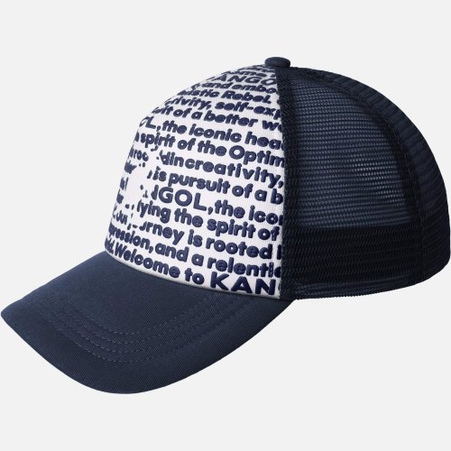 Šiltovka KANGOL® FINE PRINT TRUCKER tmavo modrá
