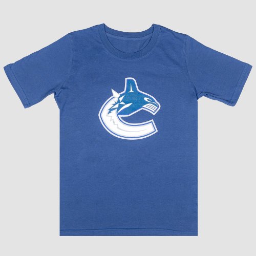 Outer Stuff NHL Primary Logo Ss Tee Canucks Leafs Blue