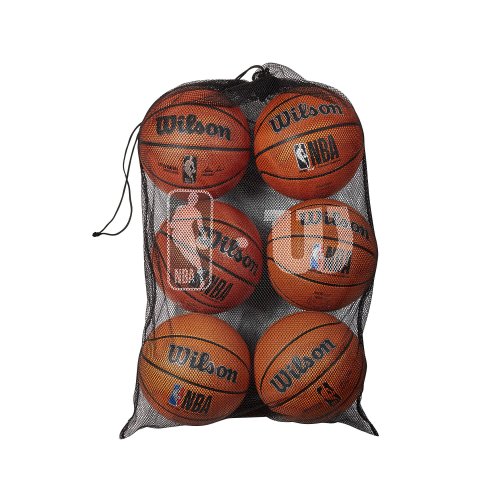 Wilson NBA 6 Ball Mesh Carry Bag - Black